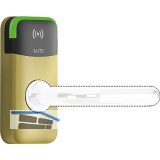 SALTO Abdeckplatte XS4 Mini Metall Edelstahl Messing matt PVD