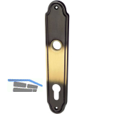 MARCHESI Langschild K�LN/L�FFELFORM - PZ 88, Messing patiniert