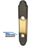 MARCHESI Langschild K�LN - WC 90, Messing patiniert