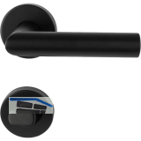 MARCHESI Dr�ckergarnitur GEHRUNG WC, mit St�tznocken, Edelstahl schwarz matt