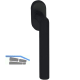 MARCHESI Fenstergriff GEHRUNG, Rastung, 7 x 42 mm, Edelstahl schwarz matt