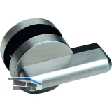 Trennwandverriegelung mit �berwurfriegel, rot gr�n Anzeige, Edelstahl