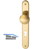 Haust�r - Knopflangschild ELEGANT 22, PZ88, Messing poliert