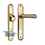 Haust�rwechselgt. ELEGANT 22 - auf Langschild PZ88, Messing poliert