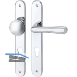 Haust�rwechselgt. ELEGANT 22 - auf Langschild PZ88, Messing verchromt