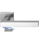 MARCHESI Dr�ckerpaar SQUARE auf Flachrosette, Edelstahl matt