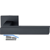 MARCHESI Dr�ckerpaar SQUARE, T�rst�rke 38-45 mm, Edelstahl schwarz matt