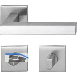 MARCHESI Dr�ckergarnitur SQUARE auf Flachrosette WC, Edelstahl matt