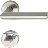 MARCHESI Dr�ckergarnitur GEHRUNG WC, ohne St�tznocken, Edelstahl matt