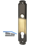 MARCHESI Langschild SCH�NBRUNN - PZ 88, Messing patiniert