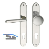 MARCHESI FH Wechselgarnitur ALT-WIEN - auf Schild PZ88, links, Messing verchromt