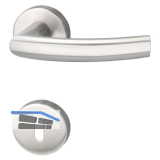 MARCHESI Dr�ckergarnitur RIGA - auf Rosette BB, 38 - 45, Edelstahl matt