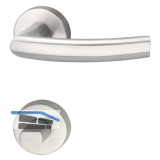 MARCHESI Dr�ckergarnitur RIGA - auf Rosette WC, 38 - 45, Edelstahl matt