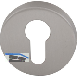 Zylinderrosette PZ - FH, KL 4, � 52 x 10 mm, Edelstahl