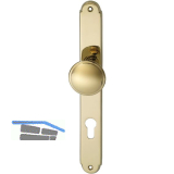 Haust�r - Knopflangschild ALT - WIEN, PZ88, Messing poliert