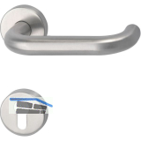 MARCHESI Dr�ckergarnitur HARMONIE - auf Rosette PZ, 38 - 45, Edelstahl matt