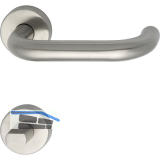 MARCHESI Dr�ckergarnitur HARMONIE - auf Rosette WC, 38 - 45, Edelstahl matt