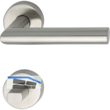 MARCHESI Dr�ckergarnitur GEHRUNG WC, mit St�tznocken, Edelstahl matt