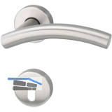 MARCHESI Dr�ckergarnitur MOSKAU - auf Rosette PZ, 38 - 45, Edelstahl matt