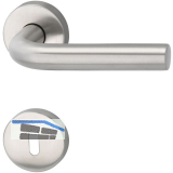 MARCHESI Dr�ckergarnitur HORIZONT - auf Rosette BB, 38 - 45, Edelstahl matt