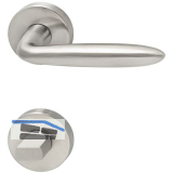 MARCHESI Dr�ckergarnitur VERONESE - auf Rosette WC, 38 - 45, Edelstahl matt