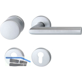 FH-Wechselgarnitur GEHRUNG - auf Rosette PZ, VK 8/8,5, 38 - 45, Edst. matt, R