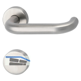 FH-Dr�ckergarnitur HARMONIE mit Blindrosetten BL, 38 - 45, Edelstahl matt