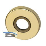 MARCHESI Dr�ckerrosette 50 mm, Ansatz 18 mm, Messing poliert, verdeckt