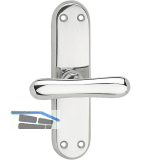 MARCHESI Fenstergriff ELEGANT - sichtbar geschraubt, Messing verchromt