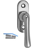 MARCHESI Fenstergriff ELEGANT - sichtbar geschraubt, 7x35, Messing verchromt