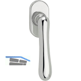 MARCHESI Fenstergriff ELEGANT - verdeckt geschr., 7 x 35 mm, Mess. verchr.