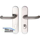 GRUNDMANN Sicherheits-Dr�ckergarnitur 1752 U-Form, KZS, RC2, Edelstahl matt