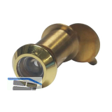 T�rgucker � 14 mm, Weitwinkel 170�, TS 25-45 mm, Messing poliert