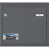 RENZ Unterputzbriefkasten 370 x 330 x 100 mm, Stahl anthrazitgrau RAL 7016