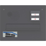 RENZ Frontplatte eckig, 360 x 280 mm, Stahl anthrazitgrau RAL 7016