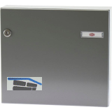 RENZ T�r-Durchwurfbriefkasten SERIE 17, 370 x 330 x 100 mm, Stahl RAL 9007