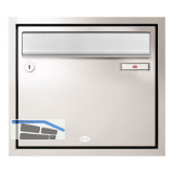 RENZ Unterputzbriefkasten 370 x 330 x 100 mm, Stahl wei� RAL 9016