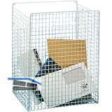 RENZ Postkorb zur Montage innen, 300 x 350 x 150 mm, wei� kunststoffbeschichtet