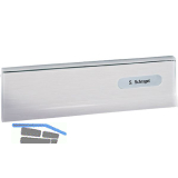 RENZ Einwurfklappe zu T�r-Durchwurfbriefkasten, 260 x 82 mm, silber eloxiert