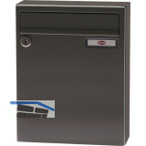 RENZ Aufh�ngebriefkasten SERIE 17 - 260 x 330 x 100, graualuminium RAL 9007