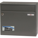 RENZ Aufh�ngebriefkasten SERIE 17 - 370 x 330 x 145, graualuminium RAL 9007
