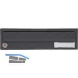 RENZ Ersatzt�re f�r Hausbrieffachanlage 395 x 110 mm, basaltgrau RAL 7012