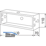 RENZ Abdeckkasten 300/110/70, Stahl verzinkt