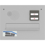 RENZ Frontplatte eckig, 360 x 280 mm, silber eloxiert