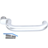 OGRO Dr�ckerlochteil PREMIUM 8100 A - ohne Rosette, 23,5 mm, silber eloxiert