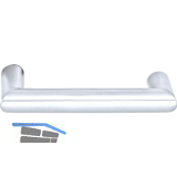 OGRO Dr�ckerlochteil PREMIUM 8907 - ohne Rosette, 23,5 mm, silber eloxiert