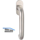 OGRO Fenstergriff PREMIUM 4100SO - verdeckt geschr., VK 7 x 20 - 40, Edst. matt
