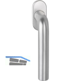OGRO Fenstergriff PREMIUM 4155SO - verdeckt geschr., VK 7 x 20 - 40, silber elox