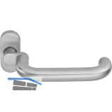 OGRO Dr�ckerlochteil PREMIUM 8100 A/6621 - mit Rosette, Edelstahl matt