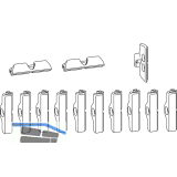 HAUTAU ATRIUM HKS 200 Z Schlie�teil Zubeh�r-Beutel, Luft seitlich 4 oben 12 mm